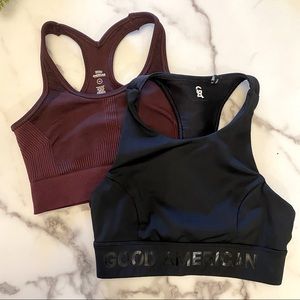 Pair of Good American Sports Bras / 0 / XS